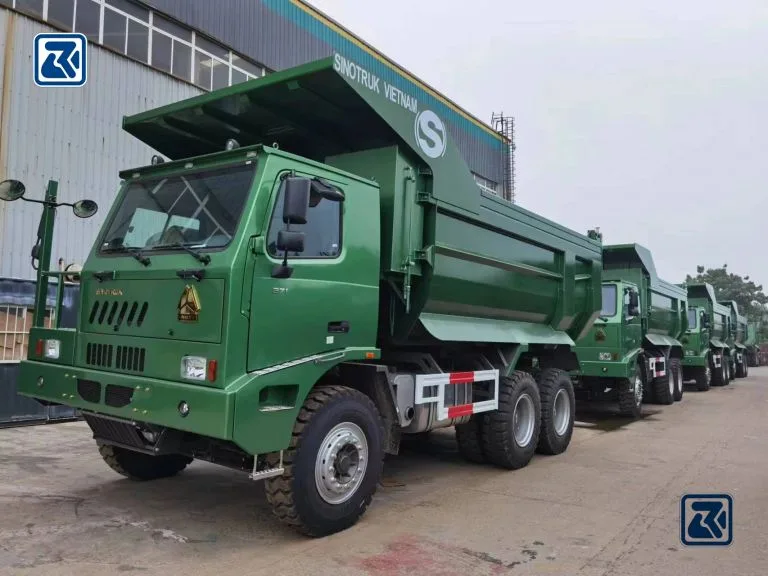 Camiones volquete HOWO alineados para su uso - HOWO Special Truck Ltd